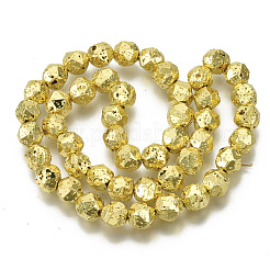 Гальванические бусины из натуральной лавы G-S352-31B-B