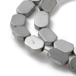 Fili di perline di ematite sintetica non magnetica elettrolitica&nbsp;G-E610-A01-P