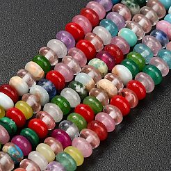 Бусины из натурального белого нефрита&nbsp;G-L635-A02-4x2mm-03