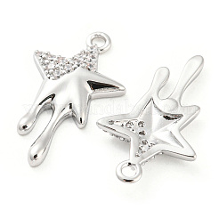 Латунные микро проложить кубического циркония подвески&nbsp;KK-E090-33P