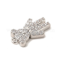 Стойки обшивки латунь микро проложить Циркон подвеску KK-P230-16P