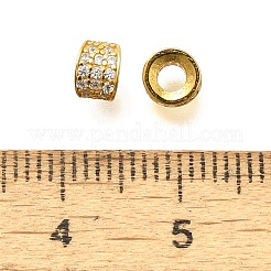 925 бусина из чистого серебра с микропаве и прозрачным фианитом STER-B006-10A-G