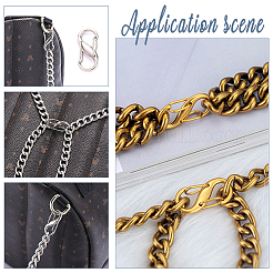 8 шт. двухзамковый карабин из алюминиевого сплава с S-образным крючком FIND-WR0007-80