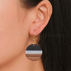 Подвески из трехцветной смолы и дерева RESI-CJ0001-15