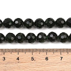 Synthetik grün goldstone Perlen Stränge&nbsp;GG-CBA199E-F03-8mm
