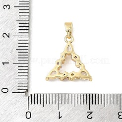Pendentifs en laiton micro pave violet zircone&nbsp;KK-E804-03G