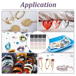 20шт 4 цвета квадратных бархатных мешков для ювелирных изделий TP-NB0001-56