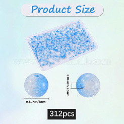 3 прядь кракле окрашенные в духовке имитация нефрита стеклянные бусины нити&nbsp;DGLA-LT0001-01B