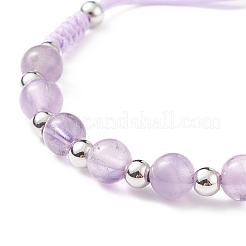 Браслеты-слайдеры из натуральных смешанных камней для мужчин и женщин BJEW-JB08717