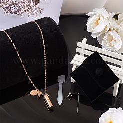 1 шт. ожерелье из нержавеющей стали 304 в форме урны для пепла&nbsp;DIY-TA0010-14A