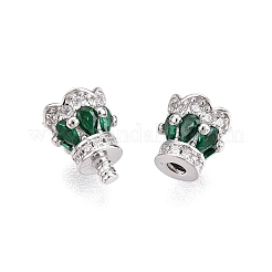 925 винтовая застежка из стерлингового серебра с микропаве из циркония STER-T007-91P-01