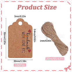 150шт бумажные подарочные бирки&nbsp;CDIS-SP0001-21C