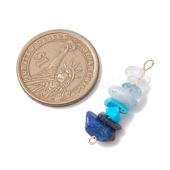 10 шт. 10 стиля смешанных подвесок-соединителей из драгоценных камней с бусинами&nbsp;PALLOY-JF02872