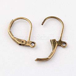 Antik Bronze Messing Brisur Ohrring Zubehör&nbsp;X-EC223-NFAB