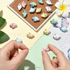 20шт 5 цвета фарфоровые бусины ручной работы&nbsp;PORC-CJ0001-19