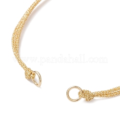 Изготовление плетеного браслета из полиэфирного шнура AJEW-JB01376-01