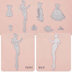 Углеродистая сталь разрезает трафареты DIY-WH0387-45MP