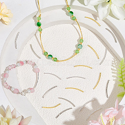 300шт 3 цвета латунные бусины трубки&nbsp;KK-PA0001-07