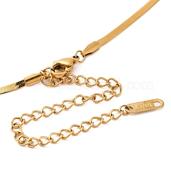 Ионное покрытие (ip) 304 нержавеющая сталь бант кулон змея цепи ожерелья для женщин NJEW-G142-01G