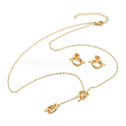 Комплект украшений из нержавеющей стали 304 SJEW-V001-01G