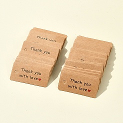 2 набор из 2 стилей подарочных бирок с надписью из крафт-бумаги CDIS-FS0001-20