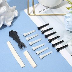 27шт. 5 вида пластиковых штифтов для гитарных струн&nbsp;AJEW-CN0004-46