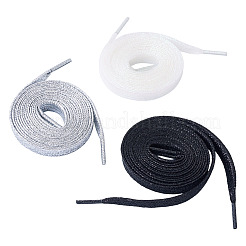 3 пара шнурков из полиэстера двух цветов&nbsp;AJEW-TA0002-36B