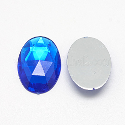 Acryl Strass Cabochons flach zurück&nbsp;GACR-Q011-10x14-05