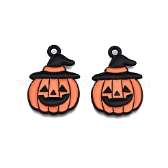 Anhänger aus Emaille mit Sprühfarbe für Halloween-Motive&nbsp;LS-ENAM-T020-09A