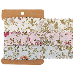 1 комплект полиэстеровой ленты с цветочным принтом&nbsp;OCOR-CY0002-38B