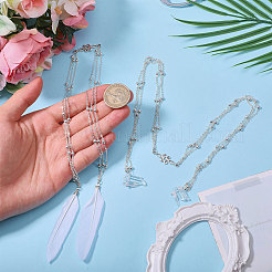 2 шт. железные цветочные цепочки для лица&nbsp;HJEW-CA00051