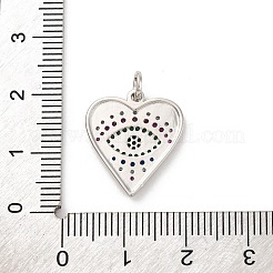 Латунные микро проложить кубического циркония подвески&nbsp;KK-U033-07P-02