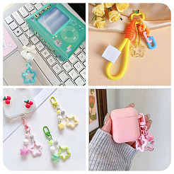 70 шт. 7-х цветные прозрачные светящиеся акриловые подвески&nbsp;TACR-TA0001-65