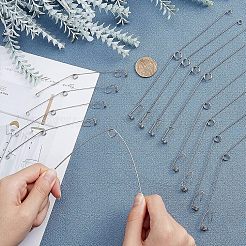 60 шт. 3 стиля крючка-триггера из нержавеющей стали 304 AJEW-FH0001-41