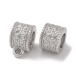 925 серебряная трубка с родиевым покрытием STER-K176-08P