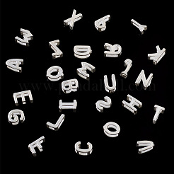 6 pièce de 925 perles initiales creuses en argent sterling&nbsp;STER-TA0001-53D