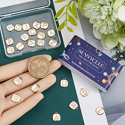 26 шт. 26 стиля латунных подвесок с микропаве из прозрачного кубического циркония&nbsp;KK-SC0005-76