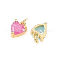 Charms in ottone zirconi a pavé di ottone&nbsp;KK-Q085-08G
