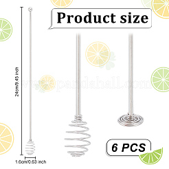 Ложка для размешивания из нержавеющей стали 304 AJEW-WH0010-32P