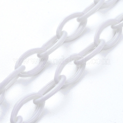 Персонализированные ожерелья-цепочки из абс-пластика NJEW-JN03310-07