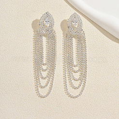 Messing-Strass-Ohrstecker für Damen&nbsp;DO8173