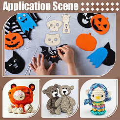 3 шт. деревянные зажимы для проушин с изображением животных AJEW-WH0348-492