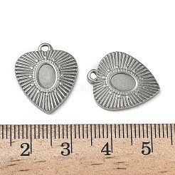 Оправы для подвесок из нержавеющей стали 304 в виде кабошонов STAS-P422-09P