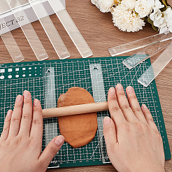 2 комплект прозрачных акриловых досок для прессования глины TOOL-BC0002-60