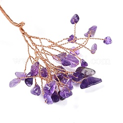 Украшения для елки из натуральной аметистовой крошки&nbsp;DJEW-S001-01B