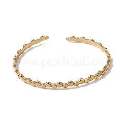 Браслеты-манжеты из нержавеющей стали 304 для женщин&nbsp;LS-BJEW-H635-01G