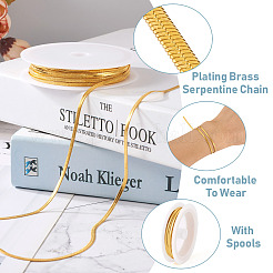 5 ярд латунной цепи-змеевика с покрытием&nbsp;CHC-YS0001-01G