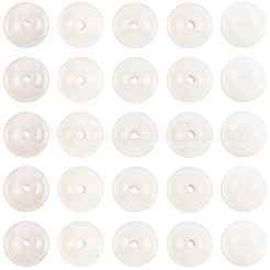 80 шт. бусины из натурального белого лунного камня&nbsp;G-SP0001-33