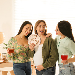 Круглая деревянная обложка DIY-WH0349-113B