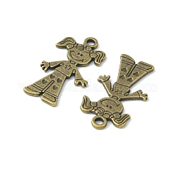 Тибетский стиль сплава девушка подвески TIBEP-S116-AB-NR